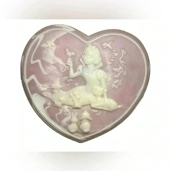 Vintage Snow White Disney Productions Pink Cameonyx Jewelery Box - Picture 1 of 7